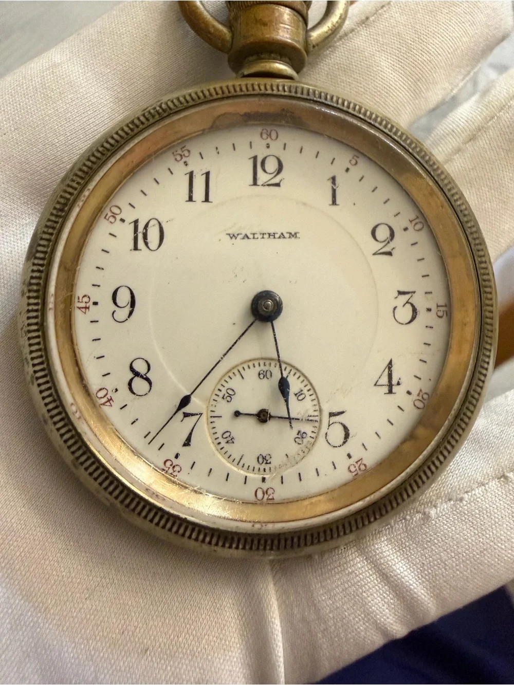 Antique Waltham Open Face Mechanical Pocket Watch – Needs Service / Repair